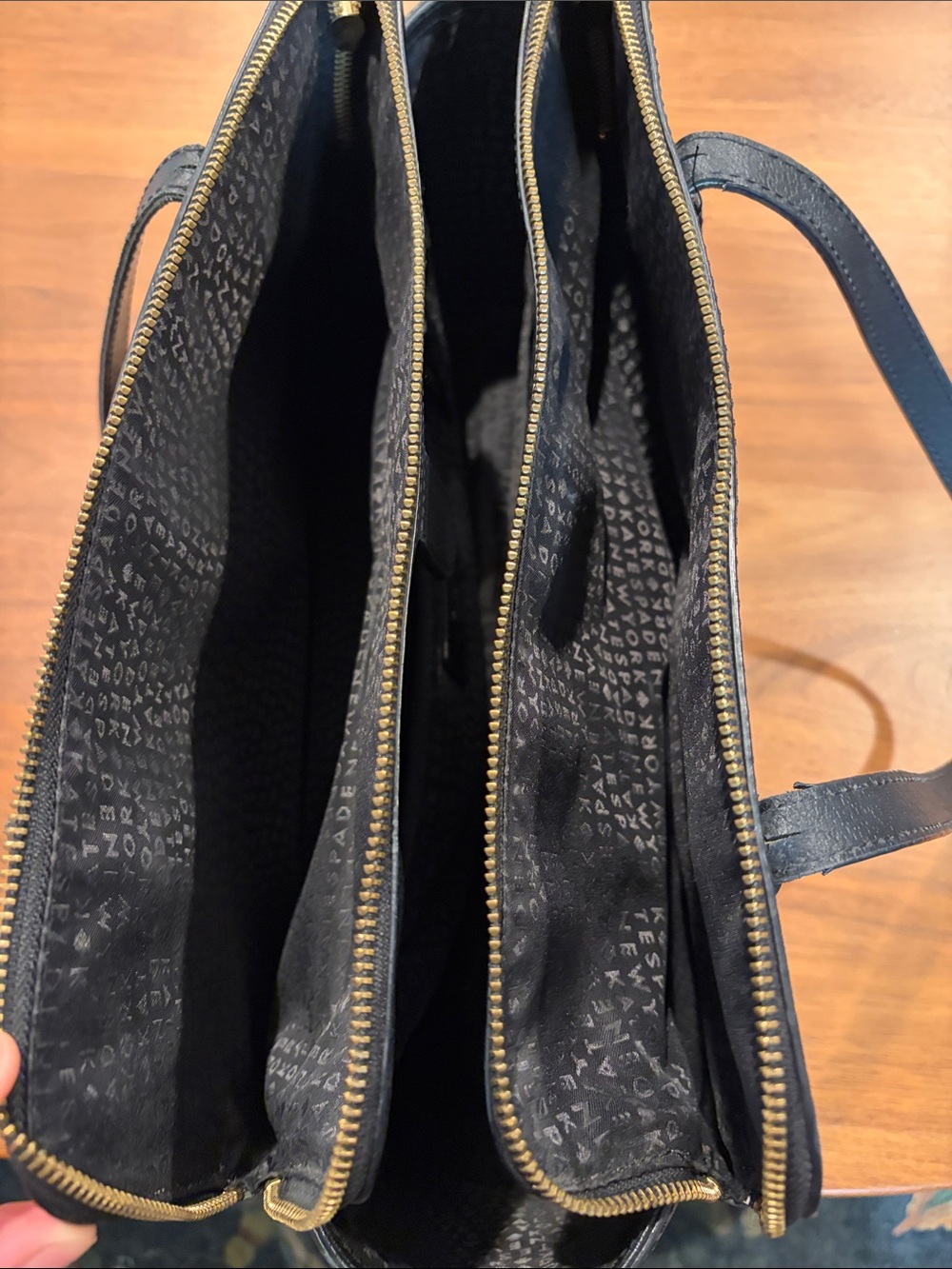Kate Spade Pebbled Leather Black Grand Street Lydia Large Shoulder Bag - Picture 3 of 7
